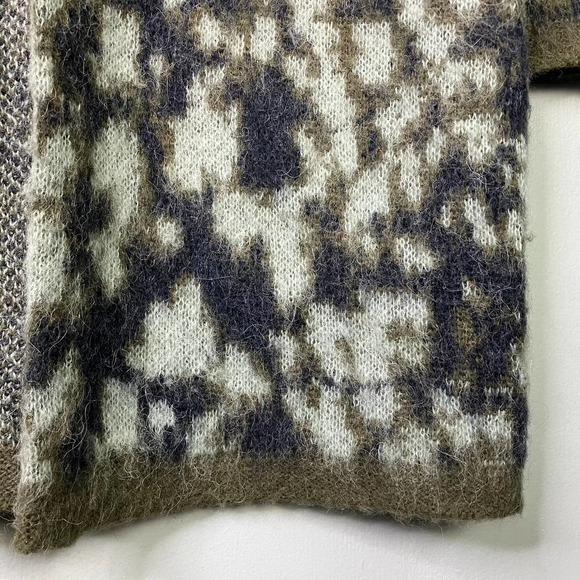 Adyson Parker Alpaca Wool Blend Abstract Open Front Cardigan Women's Size S - Picture 13 of 15